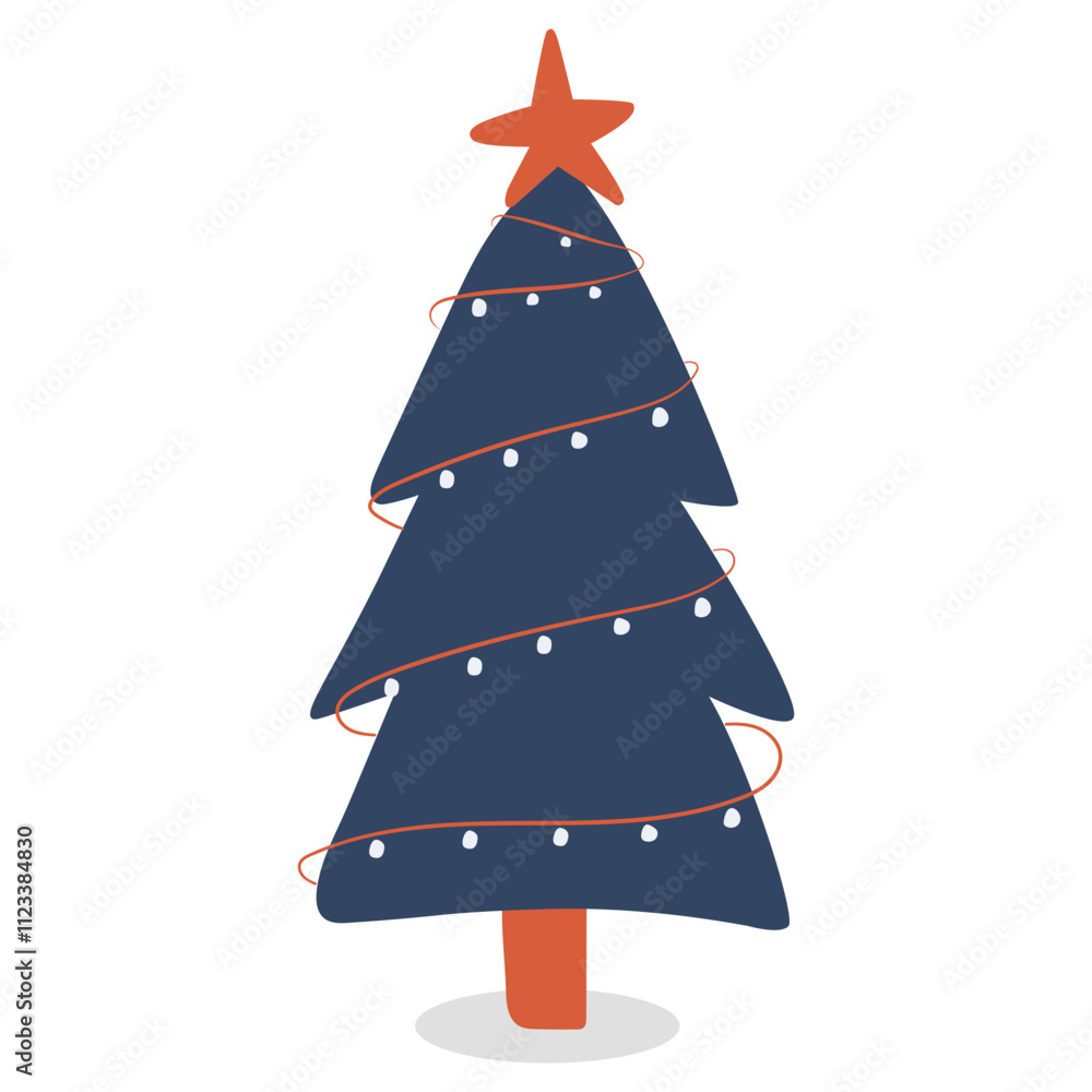 Fototapeta premium Christmas Tree Clipart Decoration Element