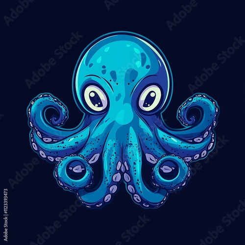 Mascot illustration octopus logo modern branding concept visuals image photo