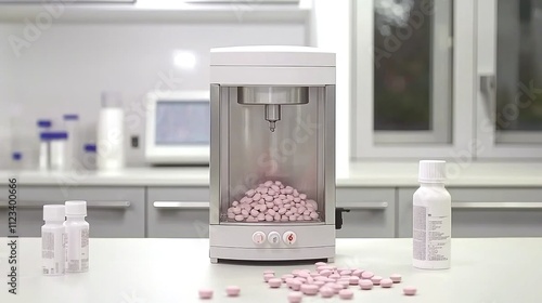 Automatic Pill Counting Machine in Pharmaceutical Laboratory