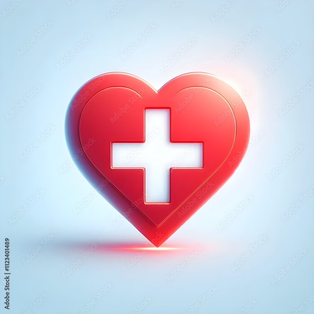 heart with cross heart with cross