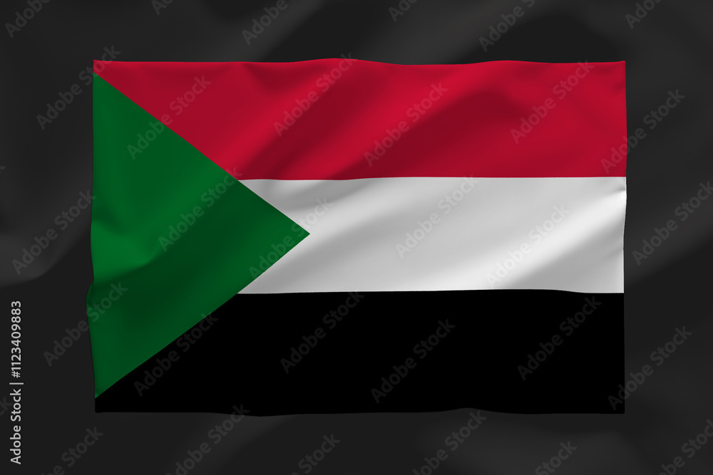 Fototapeta premium SUDAN FLAG
