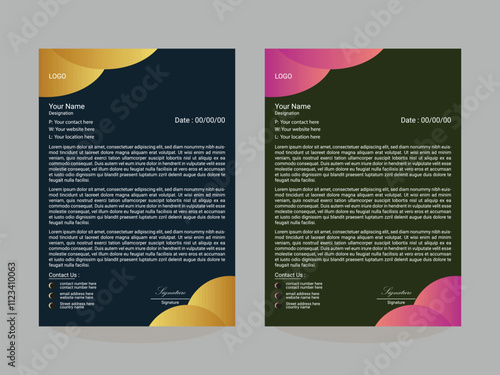 Professional Letterhead Design, Template