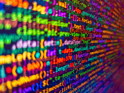 Abstract textured zigzag background of close up detail in woven raffia. Colorful candies in fair background. Close up of colorful wool with vibrant colors woven. Traditional woven fabric.