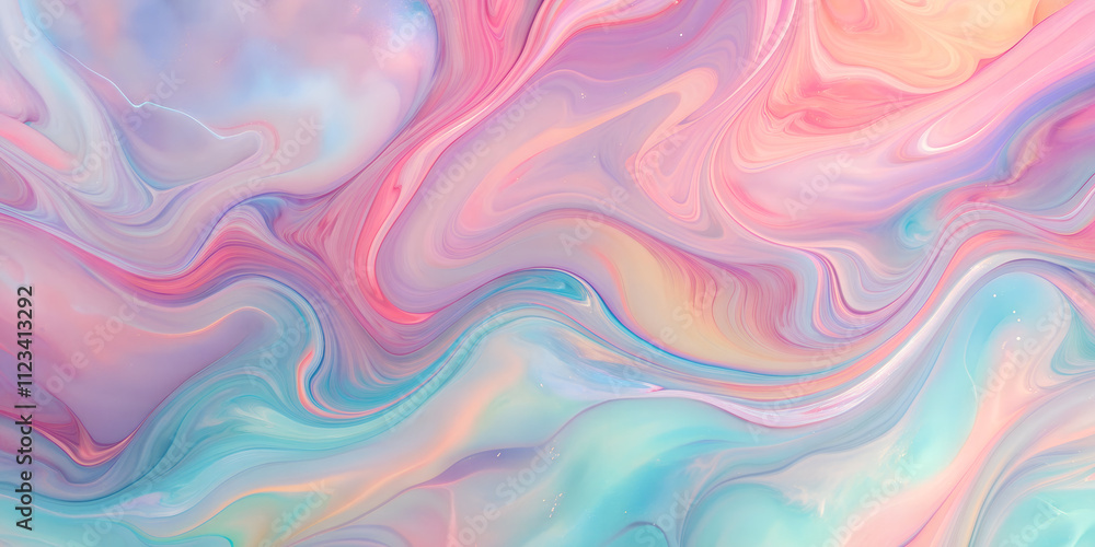 Colorful abstract swirls of pink, blue, and green create a dreamy texture suitable for backgrounds or design projects Colorful abstract swirls of pink, blue, and green create a dreamy texture suitable for backgrounds or design projects