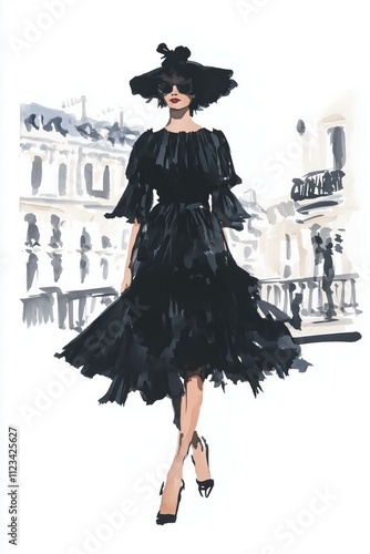 Stylish urban fashion illustration