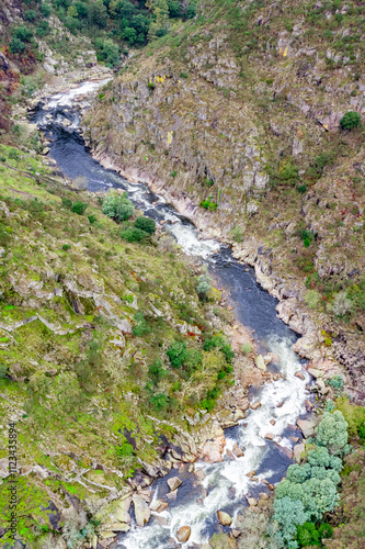 Views from 516 Arouca the longest pedestrian suspension bridge in the world Portugal after forest fire