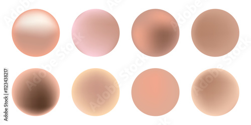 Mocha mousse backgrounds.Circle patterns for design.