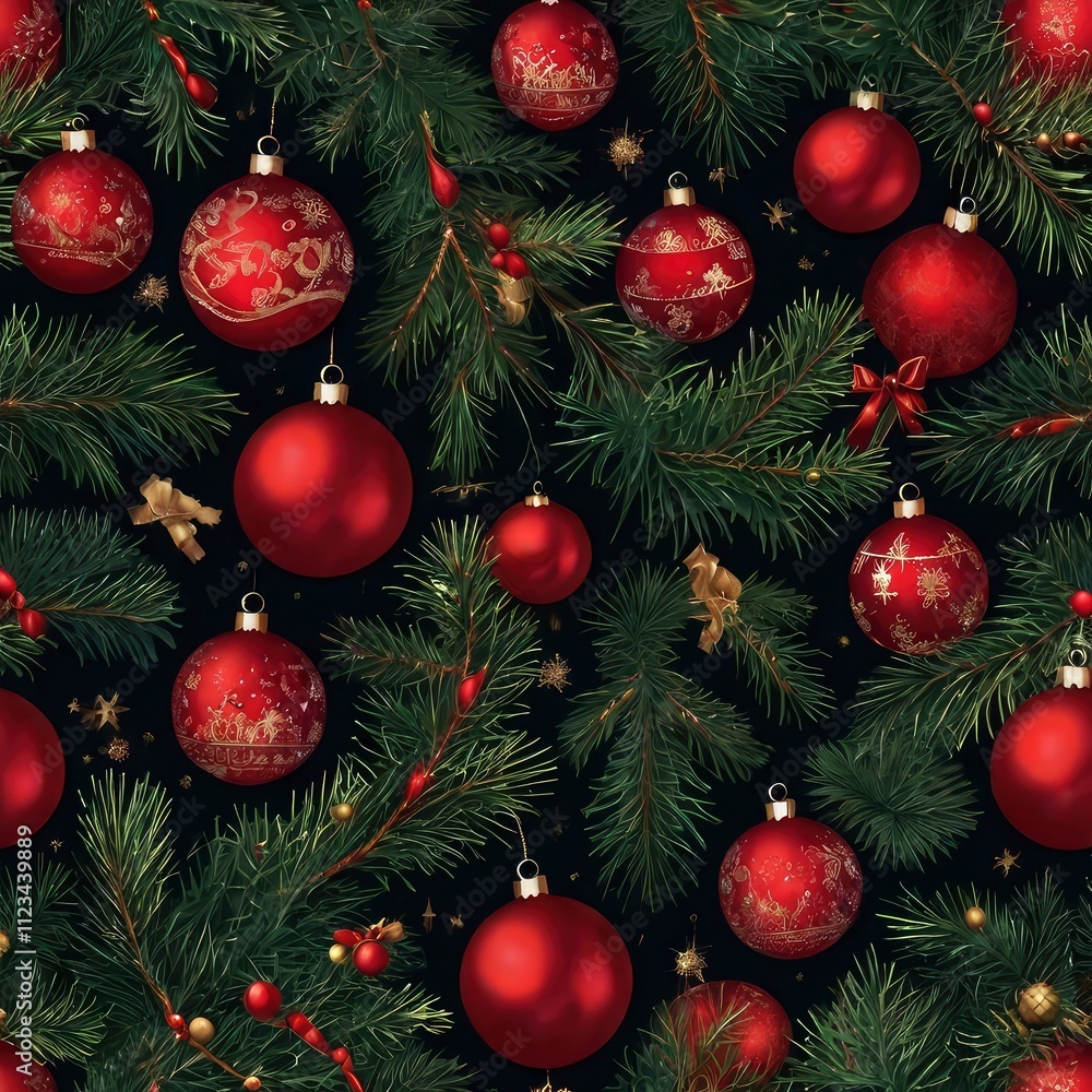 Fototapeta premium Christmas tree and house