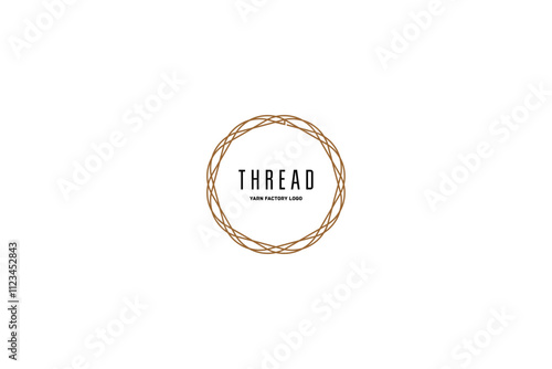 Template logo design solution for yarn factory or production