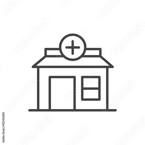 Pharmacy isolated icon. vector illustration.