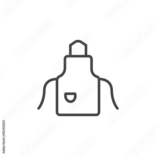 Apron isolated icon. vector illustration.