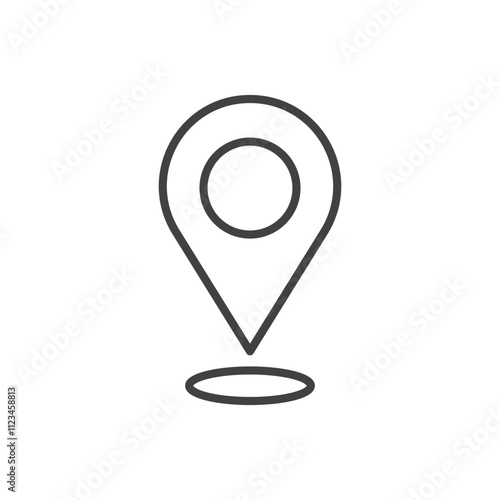 Map marker isolated icon. vector illustration.