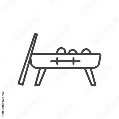 Pool table isolated icon. vector illustration.