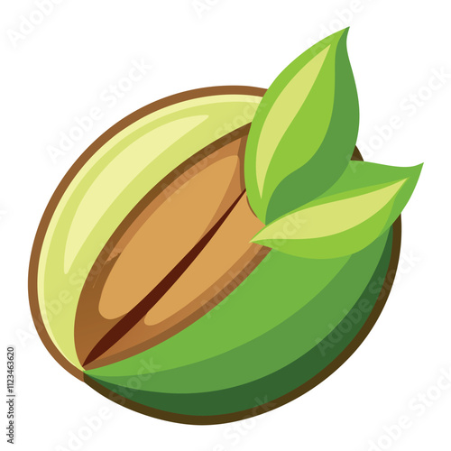 pistachio nut clipart vector art and illustration