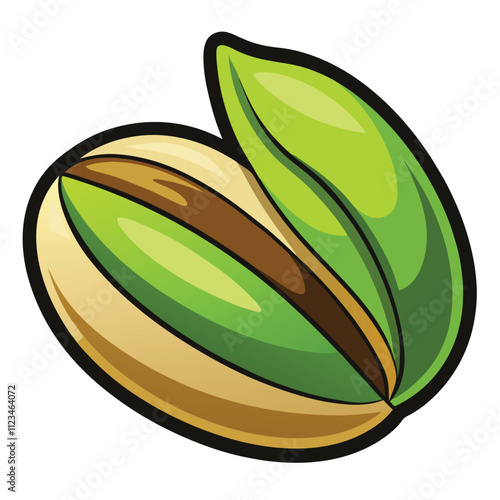 pistachio nut clipart vector art and illustration
