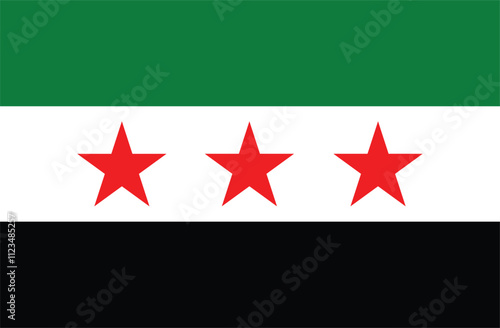 New Syrian Flag Vector