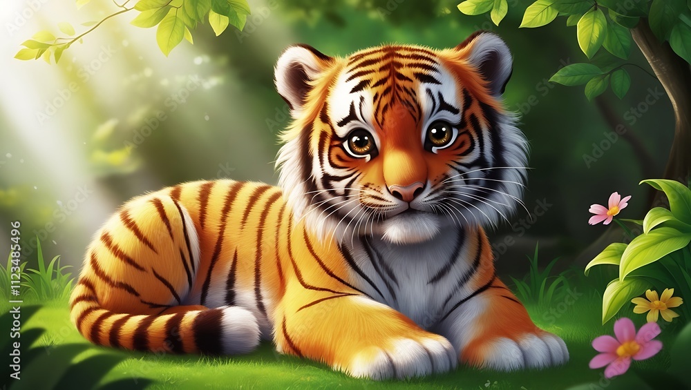 tiger in the forest tiger in the forest