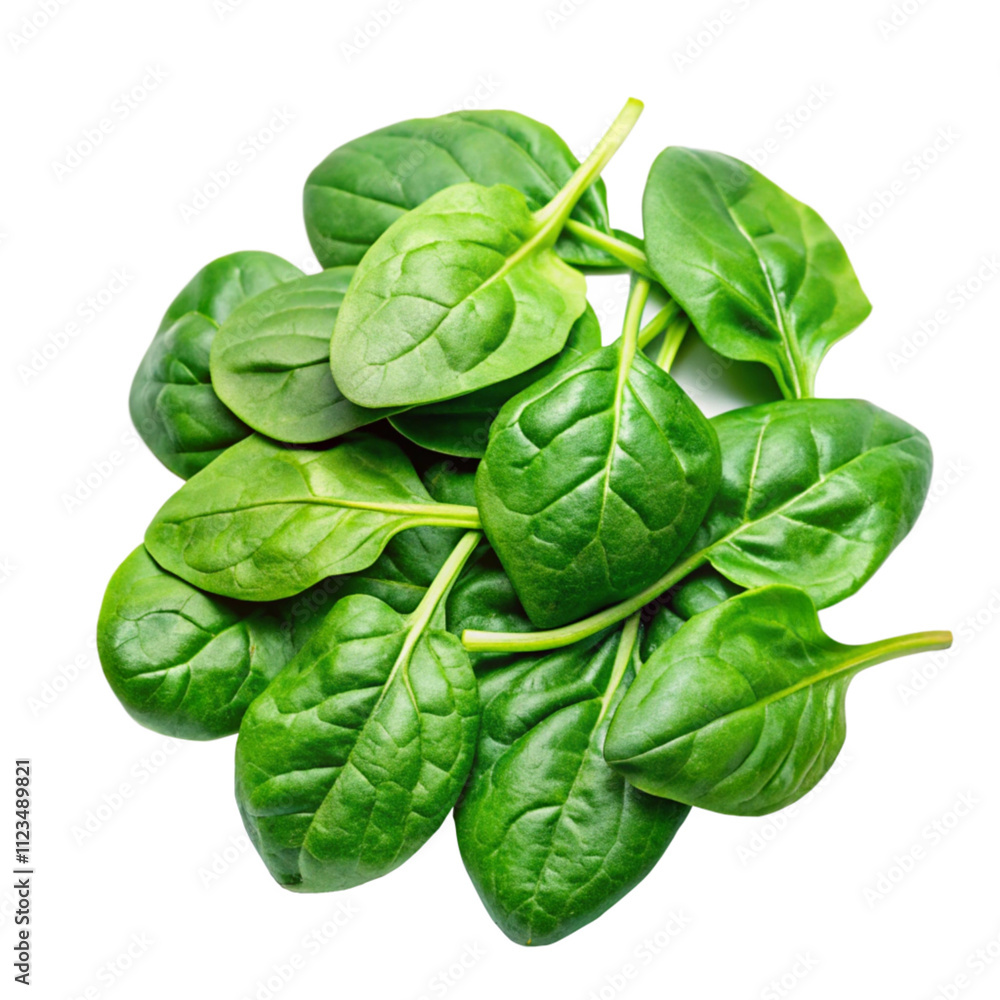 Fototapeta premium Spinach png isolated on white background