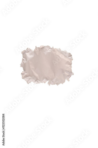 White crumpled paper flying, sheet falls and twists isolated on white, clipping path photo