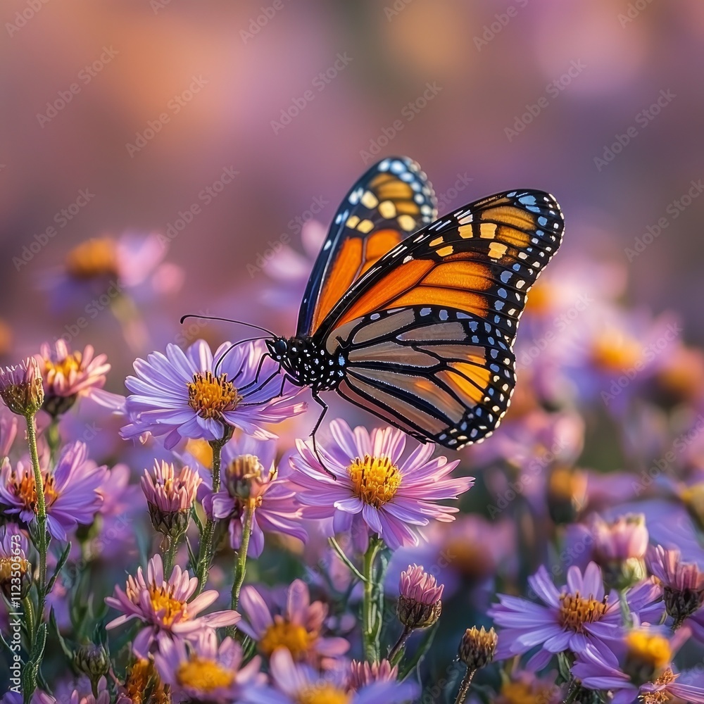 monarch butterfly flutters colorful flowers showcasing its delicate wings and vibrant colors joyful display nature's beauty afternoon. monarch butterfly flutters colorful flowers showcasing its delicate wings and vibrant colors joyful display nature's beauty afternoon.