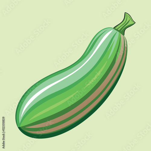 Print zucchini vegetable vector