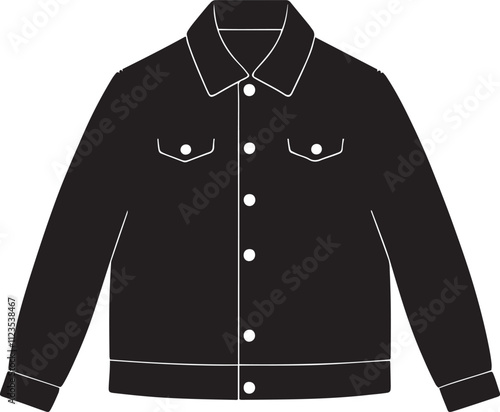 Suit icon isolated on white background vector art grooms jacket outfit men blazer symbol simple silhouette.