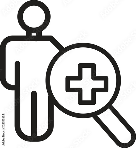 Healthcare and Medical Line Icons, Vector set of design templates and elements for Healthcare and Medicine in trendy linear style - Seamless patterns with linear icons related to Healthcare and Medici