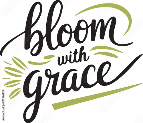 loom with Grace Hand-Lettered Typography