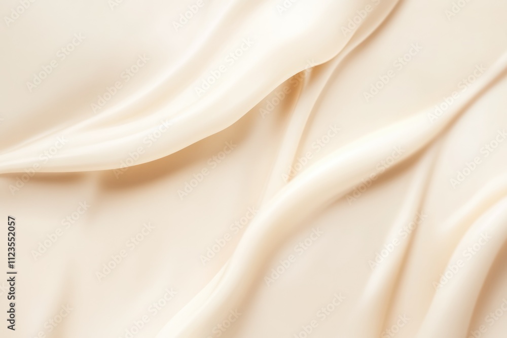 Obraz premium Minimalistic Ivory Silk Fabric Texture for Design Backgrounds