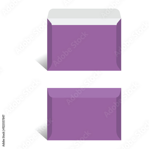 Envelope template, 3D Box, Size 22.9x16.2 cm