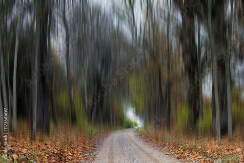 ABSTRACT RURAL AUTUMN LANDSCAPE