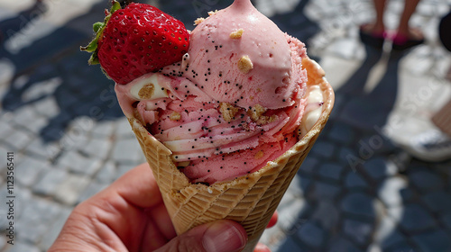 Italian gelato icecream flavoured