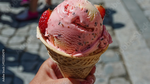 Italian gelato icecream flavoured