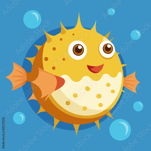 puffer fish cartoon