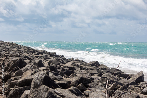 Arichal Munai(near Dhanushkodi) is the southern tip of Rameswaram Island in Tamil Nadu, India, It is a unique geographical point where the Bay of Bengal and the Indian Ocean converge photo