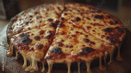 An unappetizing pizza, poorly prepared and repulsive, with a burnt crust and unpalatable toppings.