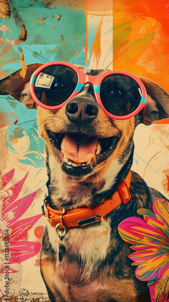 Retro Dog Groove Vibes