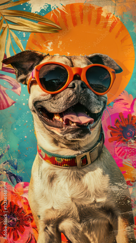 Retro Dog Groove Vibes