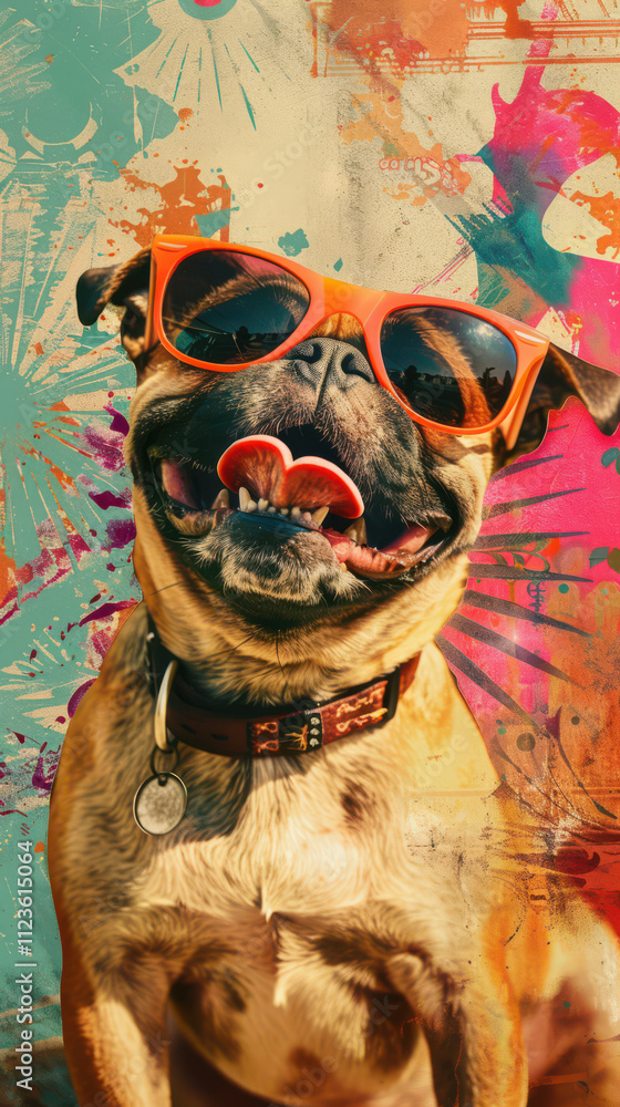 Retro Dog Groove Vibes