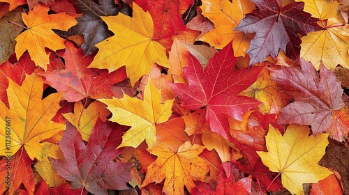 Wallpaper Mural Colorful autumn maple leaves background. Torontodigital.ca