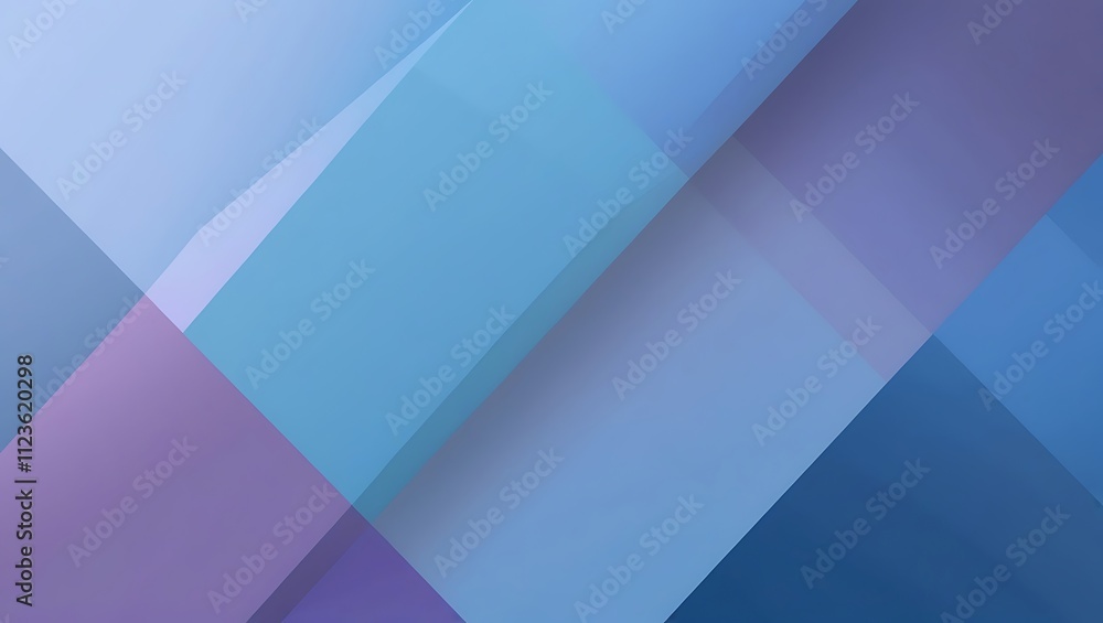 Obraz premium Abstract blue and purple geometric background. Generative Ai.