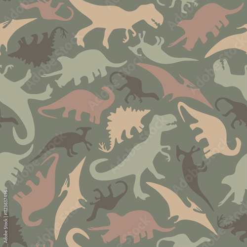 Dinosaur seamless pattern
