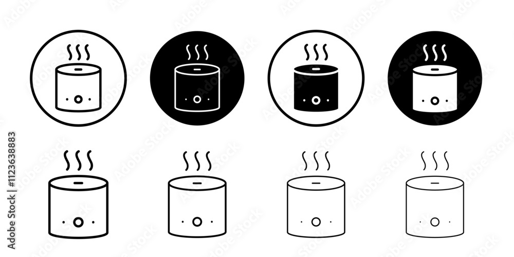Humidifier icon logo sign set vector outline Humidifier icon logo sign set vector outline