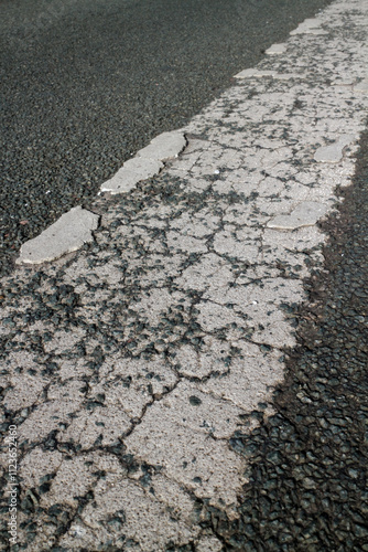 Wallpaper Mural White painted line on the tarmac - Pedestrian lane - Forth Road Bridge - Scotland - UK Torontodigital.ca