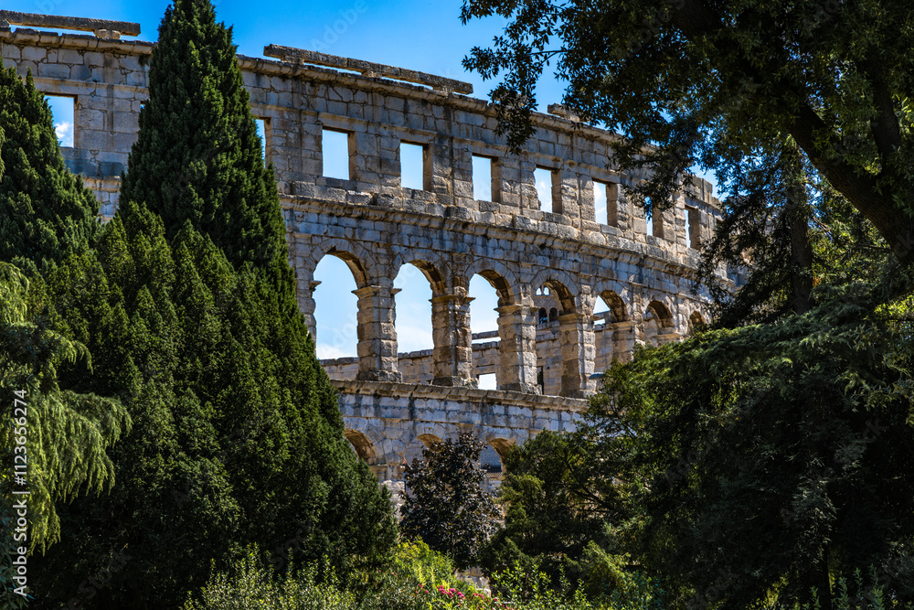 Obraz premium Amphitheater arena for gladiator fights in Pula