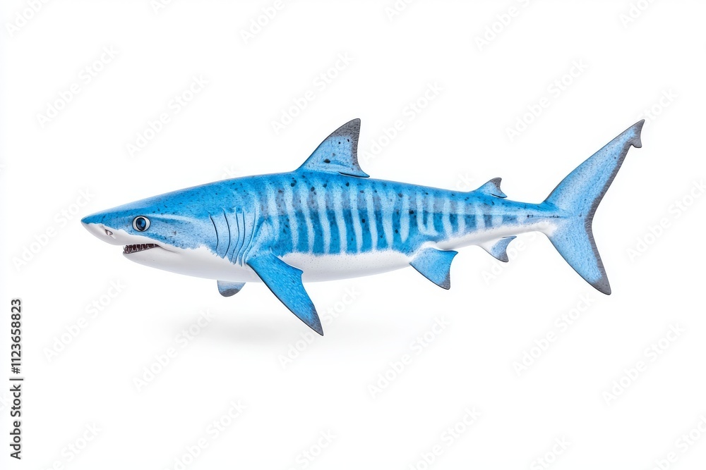 Obraz premium In the blue waters, the Shortfin Mako Shark reigns as a majestic ocean predator.