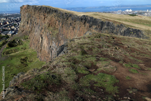 City of Edinburgh viewed from Arthur's Seat - Lothian - Edinburgh - Scotland - UK photo