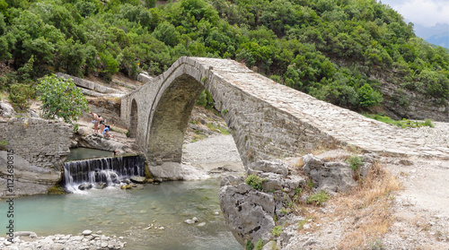 Right below the village of Permet in Albania, lies the famous thermal baths of Benja and the historic Ottoman Katiut Bridge.