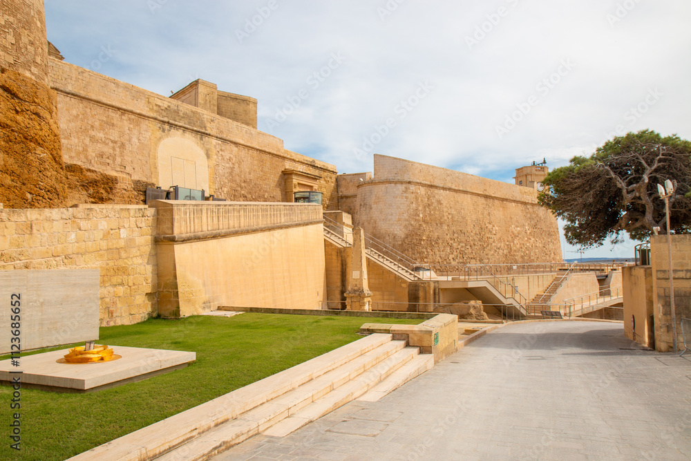 Gozo (Għawdex) Island Victoria massive fortification St. Johns Bastion Citadel (Cittadella) Malta