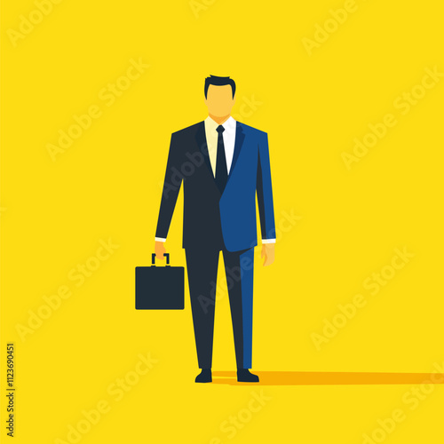 Businessman Split Personality. A Dual Identity in Corporate World